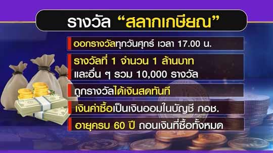 หวยเกษียณ สลากเกษียณ